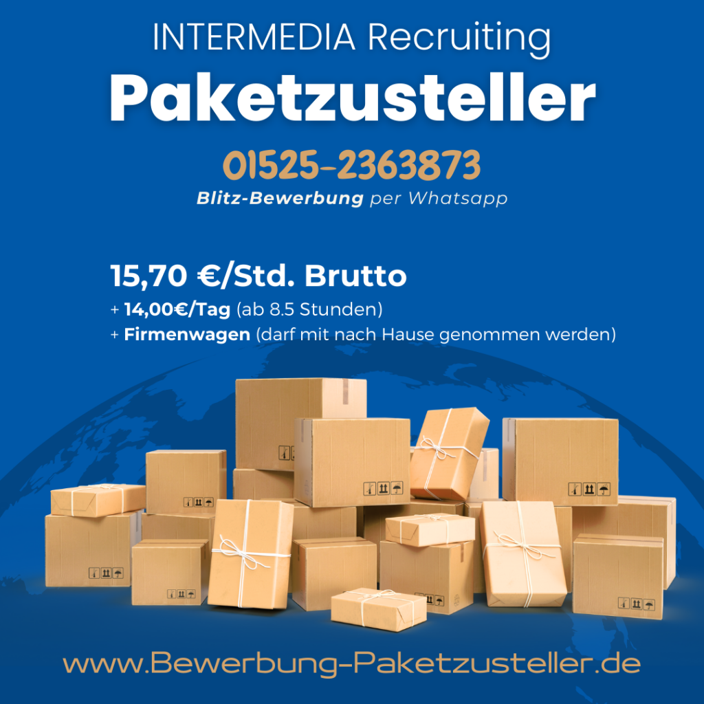 Paketzusteller aus 35075 in DNX3 Wenden gesucht